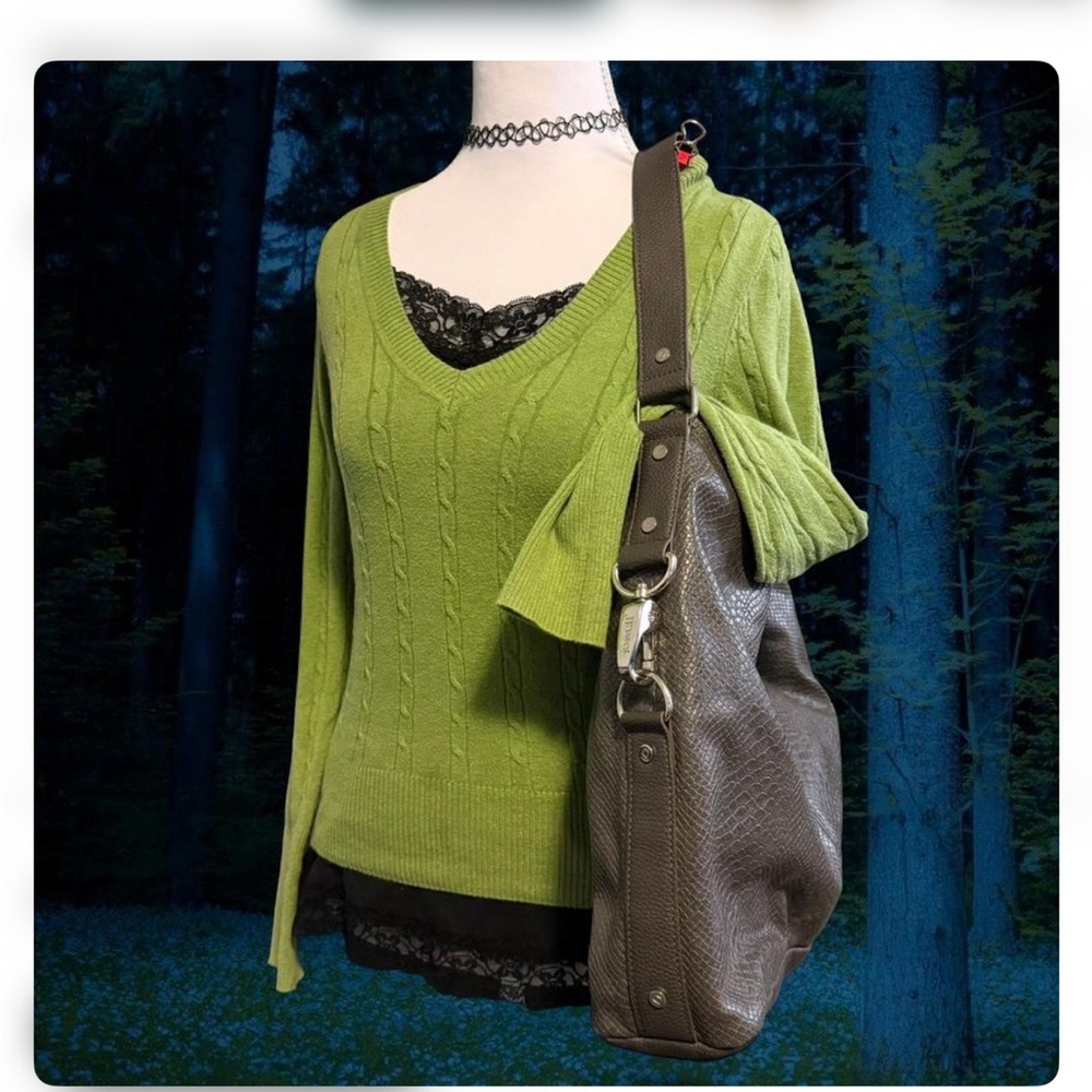 Elegant Brown Hobo Bag